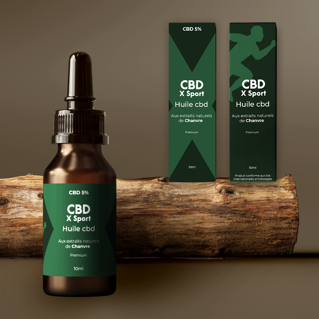 Huile de CBD Broad Spectrum 5% Saveur Chanvre – Pour les sportifs