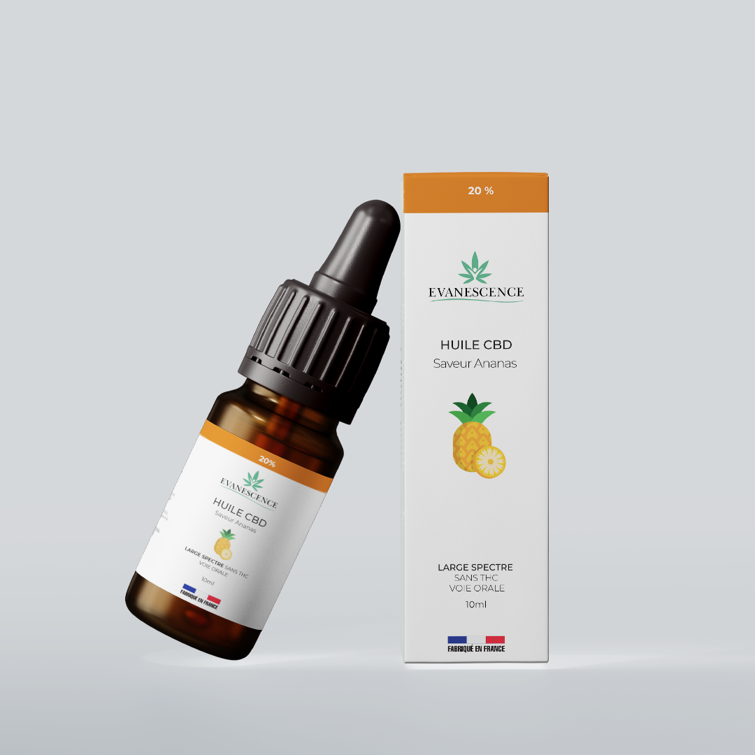 Huile de CBD Broad Spectrum 20% saveur Ananas