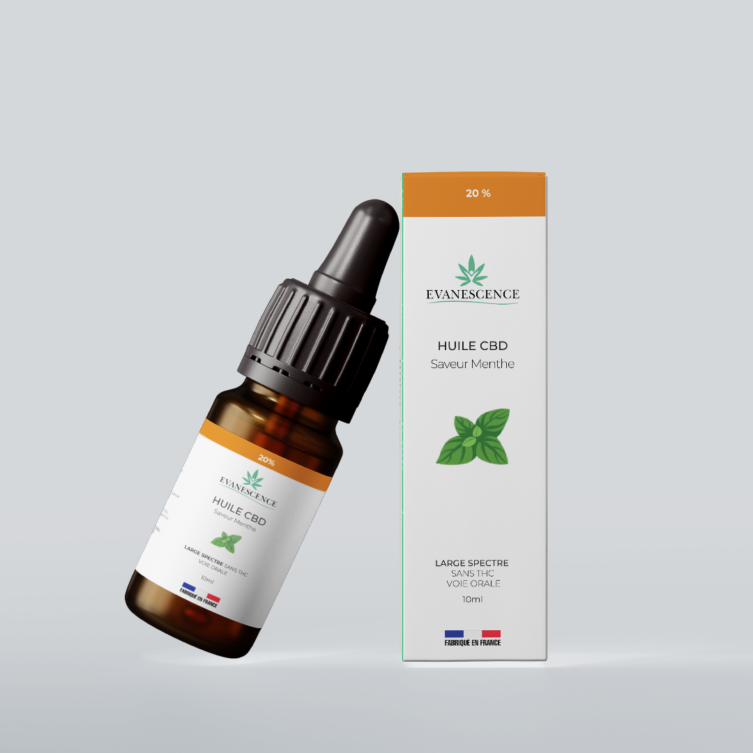Huile de chanvre Broad Spectrum 20% saveur Menthe